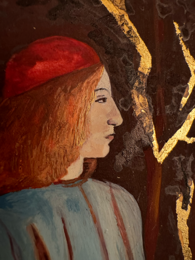Cette interprétation restitue la fresque de la Villa Lemmi Villa Lemmi